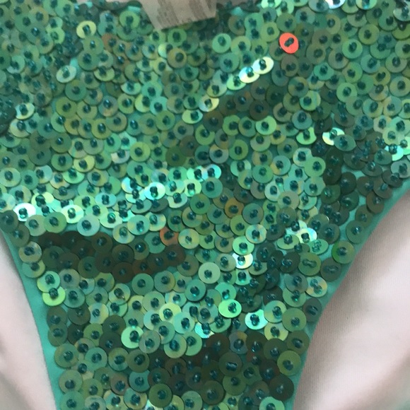 Victoria’s Secret swim collection A greenish sequin not to sparkly bikini - Picture 5 of 11